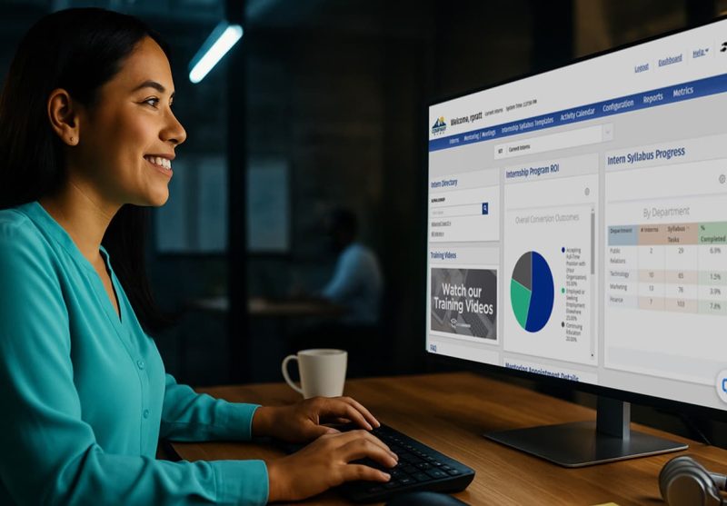 Intern Management System powered by GradLeaders for employers