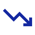 Trending down